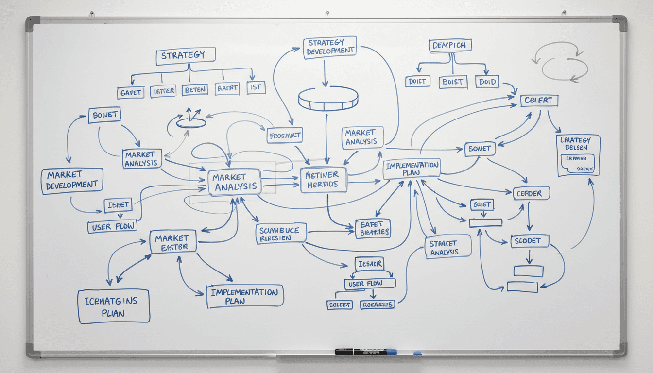 early-stage opportunity assessment whiteboard