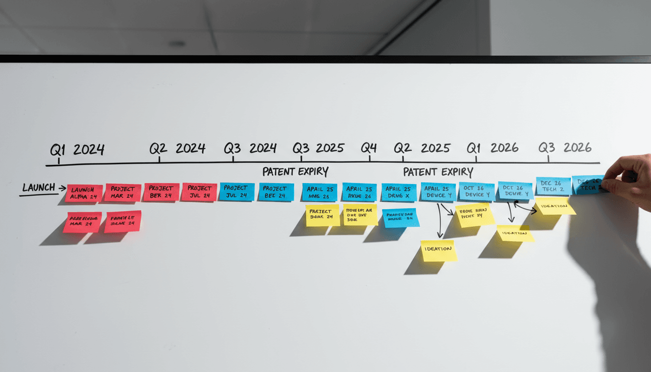 life-cycle management timeline board